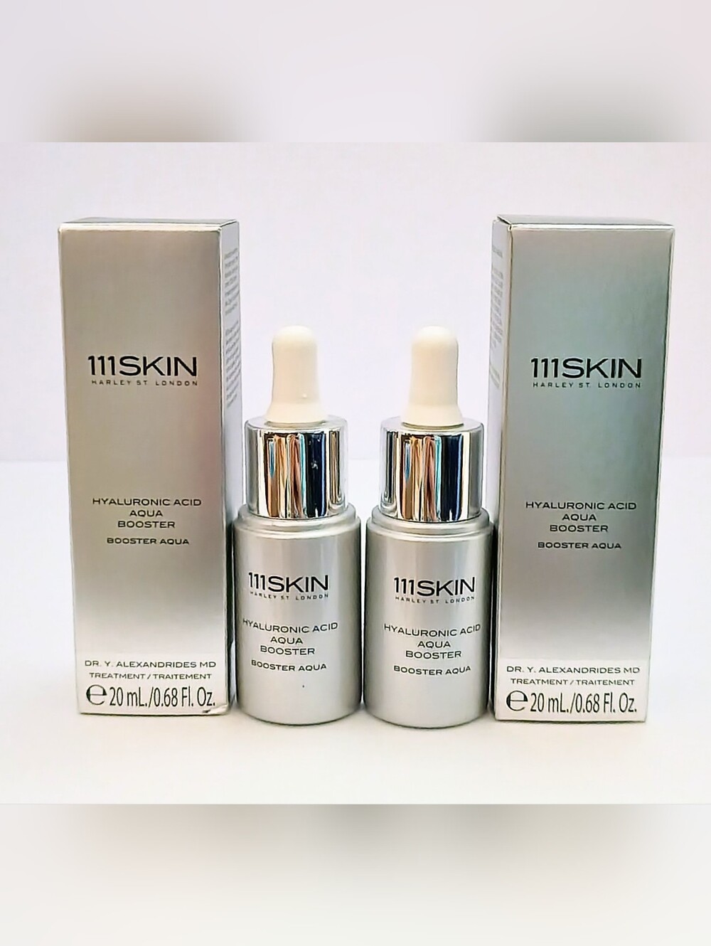 111SKIN Hyaluronic Acid Aqua Booster 20mL 0.68oz x2 NEW w/ Box